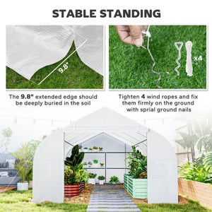 20x10 outdoor greenhouse for seedlings