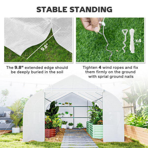 20x10 outdoor greenhouse for seedlings