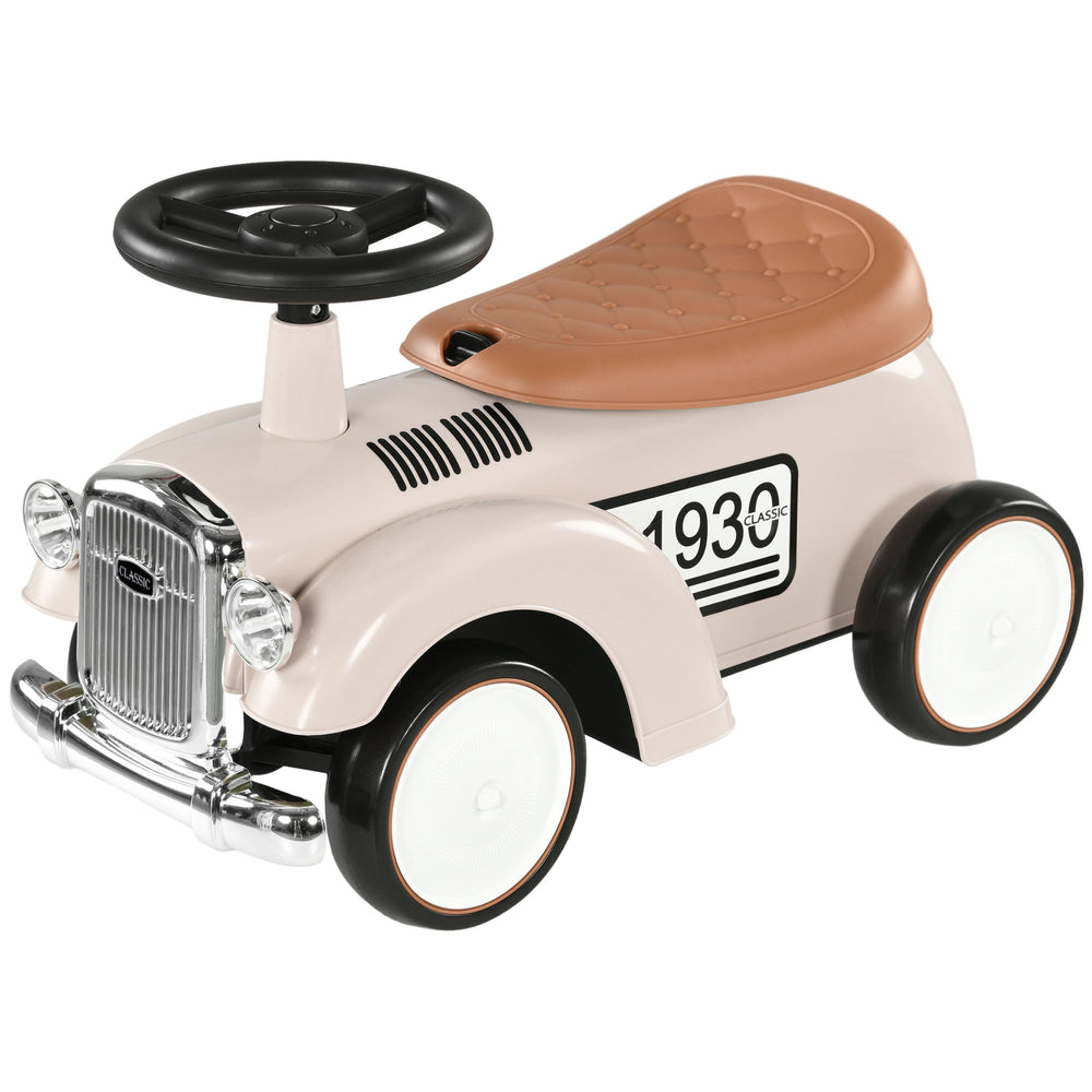 Classic Slide Car for Toddlers 18-36 Months, Cream White