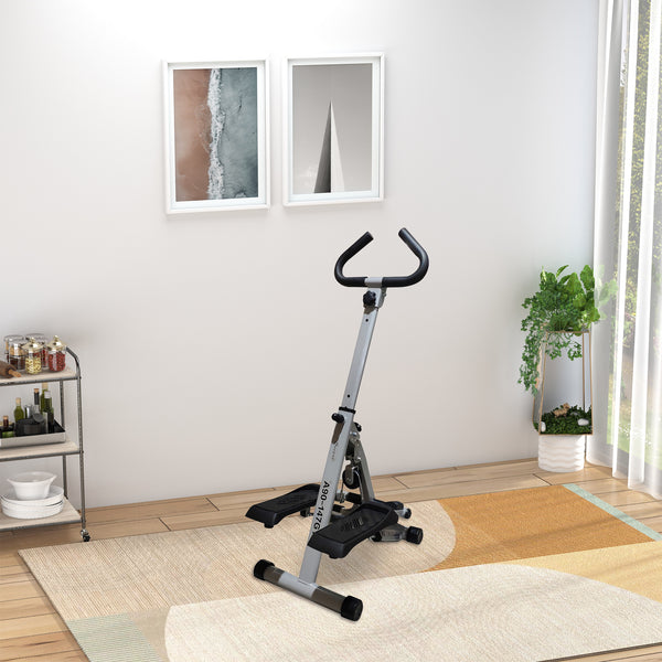 Stepper à hauteur réglable avec écran LCD, noir