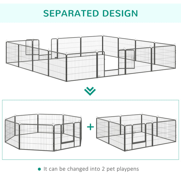 Robust 16-Panel Dog Pen