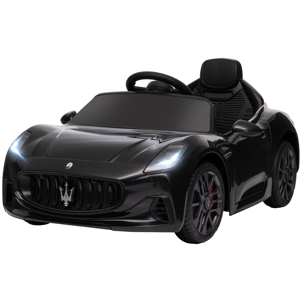 Voiture électrique pour enfants 12V Maserati Gran Turismo sous licence avec télécommande, noir