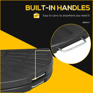 Lot de 2 poids pour parasols déportés avec poignées, noir