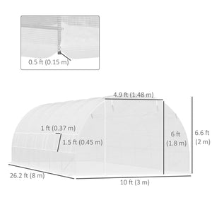 Grande serre de jardin pour semis, structure en acier de qualité supérieure