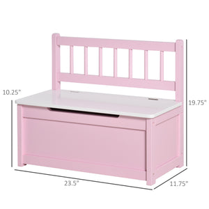 2 in 1 Children's Toy Storage Box, Pink