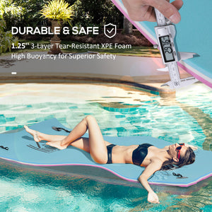 Tapis flottant 7,5 x 4 pi, bleu