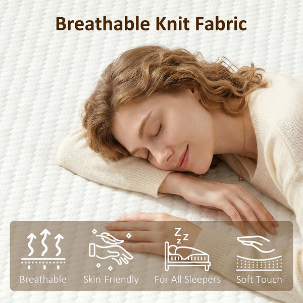Full Mattress 8 Inch Memory Foam Mattress in a Box, Pressure Relief & Lumbar Support, CertiPUR-US Certified, Medium Firm