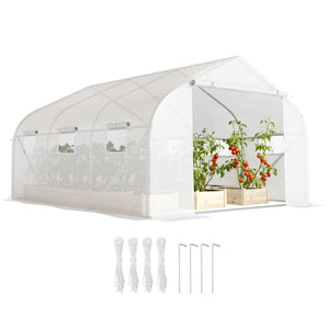Serre de jardinage, blanche