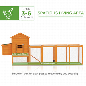 117" Extra Large Chicken Coop with Asphalt Roof