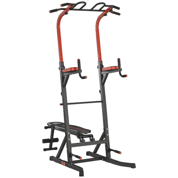 Station de traction avec banc pour abdominaux