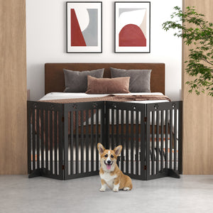 Barrière extra large avec pieds de support, noire