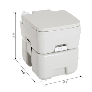 Toilettes de voyage portables, réservoir détachable avec chasse d'eau, 20 litres