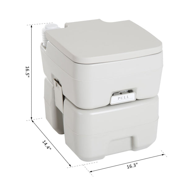 Toilettes de voyage portables, réservoir détachable avec chasse d'eau, 20 litres