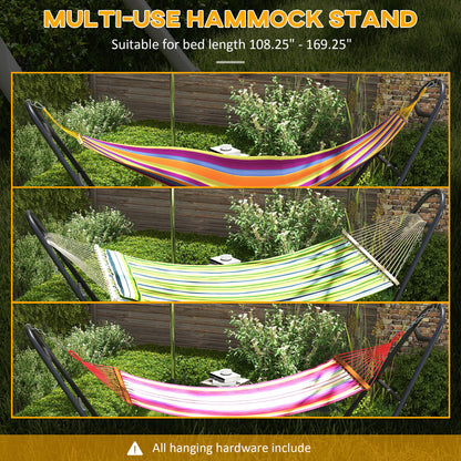 Support de hamac de 3,1 m, réglable, compatible avec les hamacs de 2,7 à 4,3 m, robuste, noir
