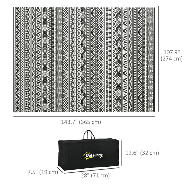 Tapis d'extérieur réversible imperméable en paille plastique