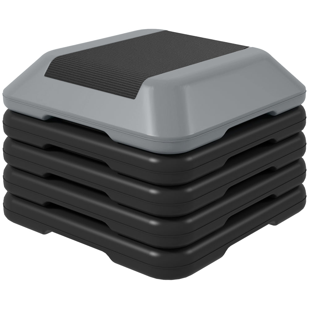 Stepper réglable en hauteur à 5 niveaux, gris