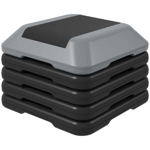 Stepper réglable en hauteur à 5 niveaux, gris