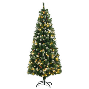 Sapin de Noël décorés de 6 pieds pré-éclairé