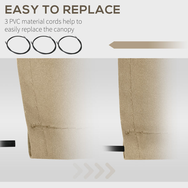 Replacement canopy for 8 x 13 retractable awning, UV protection, beige