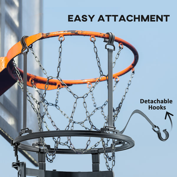 Système de retour de ballon pour panier de basketball