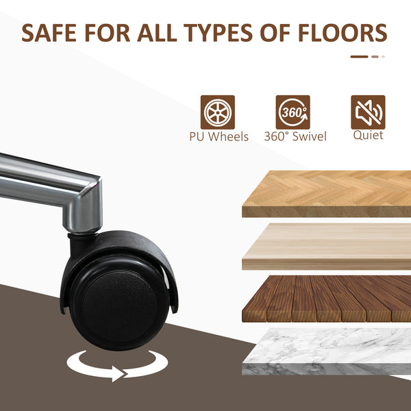 Chaise de bureau en similicuir et bois courbé, noire