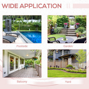 Table basse de jardin pliante en résine tressée