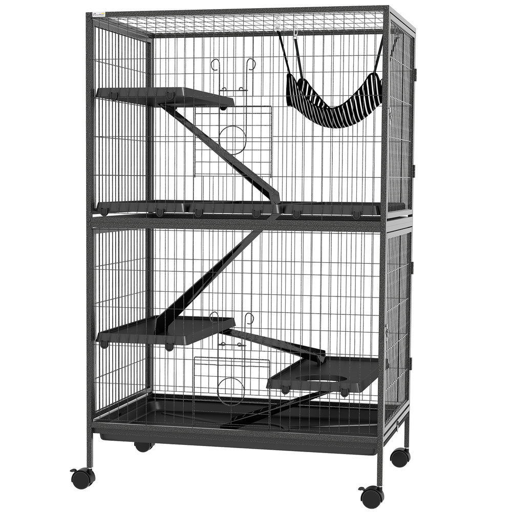 5-tier rolling cage, gray