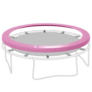 Soozier 12FT Trampoline Spring Cover, Trampoline Pad Replacement, Waterproof and Tear-Resistant, All-Weather Trampoline Accessories, Pink