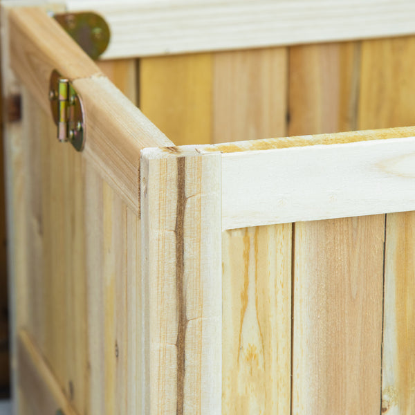 Jardinière surélevée pliable en bois pour jardin et terrasse