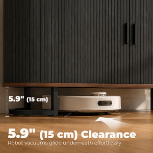 Fluted Sideboard Buffet Cabinet, 55" Modern Coffee Bar Cabinet with Sliding Doors and Adjustable Shelves, Black