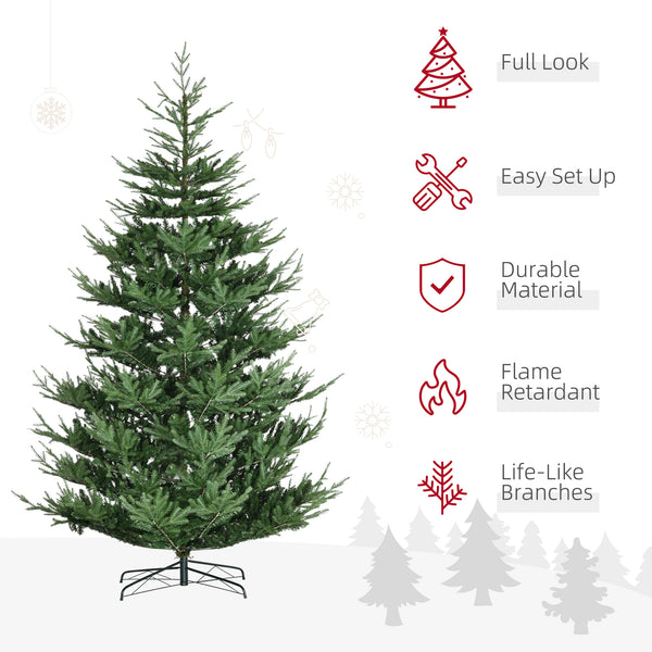 Sapin de Noël artificiel 9 pieds avec base en métal
