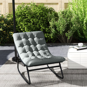 Outdoor rocking chair with cushion