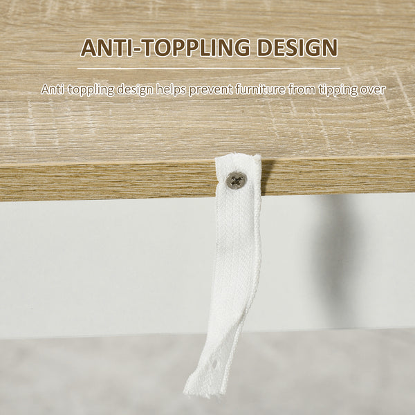 Bar table with 3 storage shelves, white