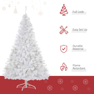 Sapin de Noël artificiel pré-éclairé de 6 pieds avec lumière LED blanc chaud