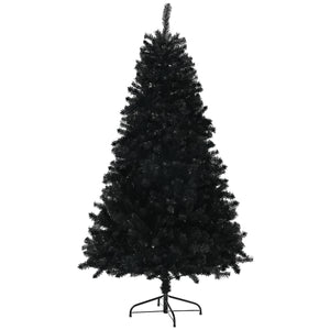 Sapins de Noël artificiels noir de 5 pieds avec ouverture automatique