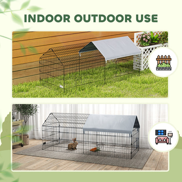 Chicken coop with roof, silver
