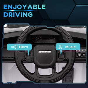 Land Rover Discovery Sport 12 V sous licence avec télécommande, blanc