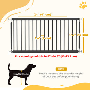 Barrière pour chien, noire