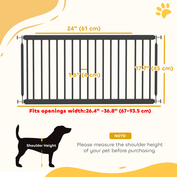 Barrière pour chien, noire