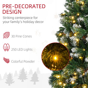 Sapin de Noël décorés de 6 pieds pré-éclairé