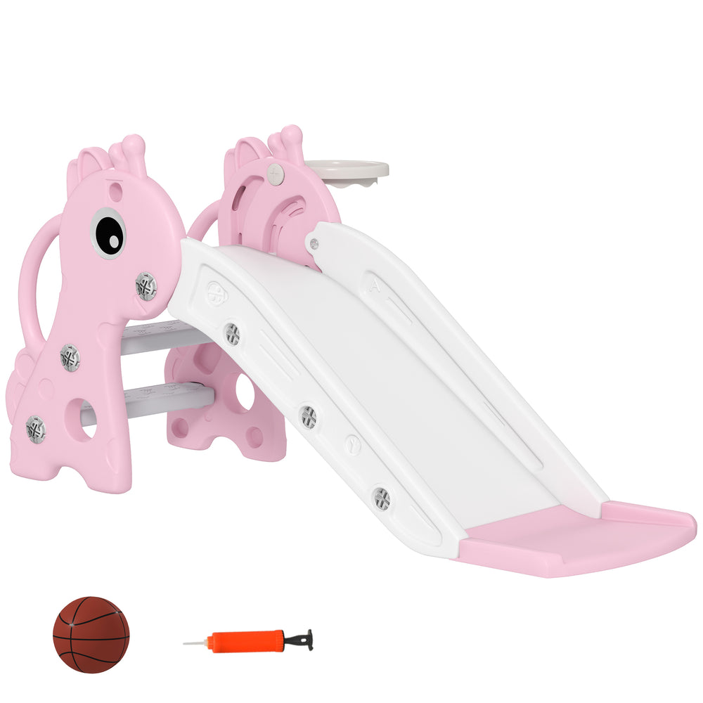 Toboggan 3 en 1 pour tout-petits rose