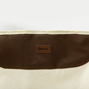 Chaise de camping portable  avec sac de transport et poche latérale, blanche