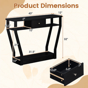 Table d'appoint de canapé moderne avec tiroir
