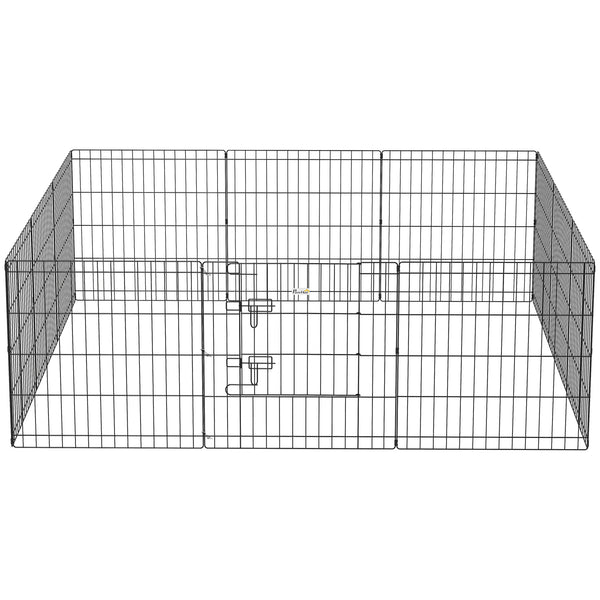 Foldable metal playpen with 12 panels