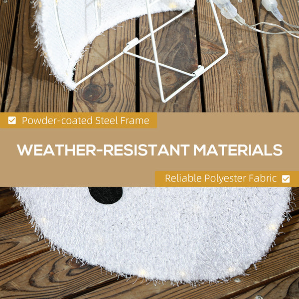 Bonhomme de neige lumineux, blanc