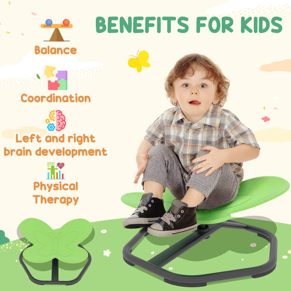 Green Butterfly Swivel Chair for Kids