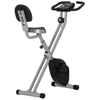 Vélo d'appartement pliable avec 8 niveaux de résistance magnétique, pour entraînement cardio, noir