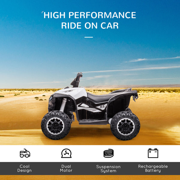 12V Quad with music, headlights, white