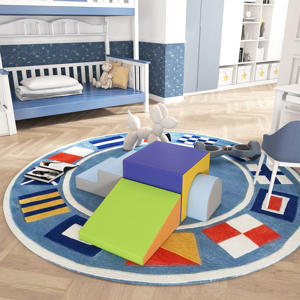 Ensemble de jeu en mousse 4 pièces pour tout-petits et enfants, couleur foncée