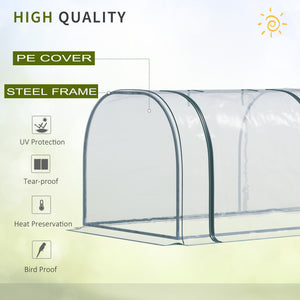 Mini transparent PVC garden tunnel greenhouse